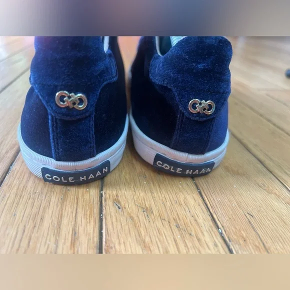 Cole Haan Grand Cross Court Sneakers Shoes Women’s 10 Blue Velvet Casual preppy - Picture 6 of 9